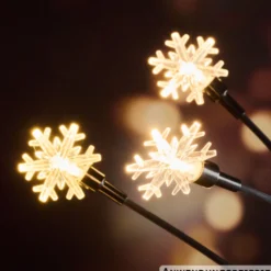 LED-Gartenstecker batteriebetrieben mit Timer