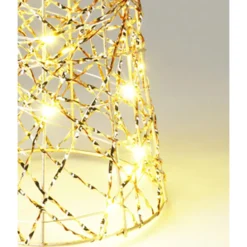 LED-Kegel 12 x 40cm goldfarben