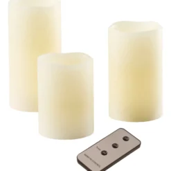LED-Kerzen-Set 3-teilig mit Fernbedienung