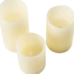 LED-Kerzen-Set 3-teilig mit Fernbedienung