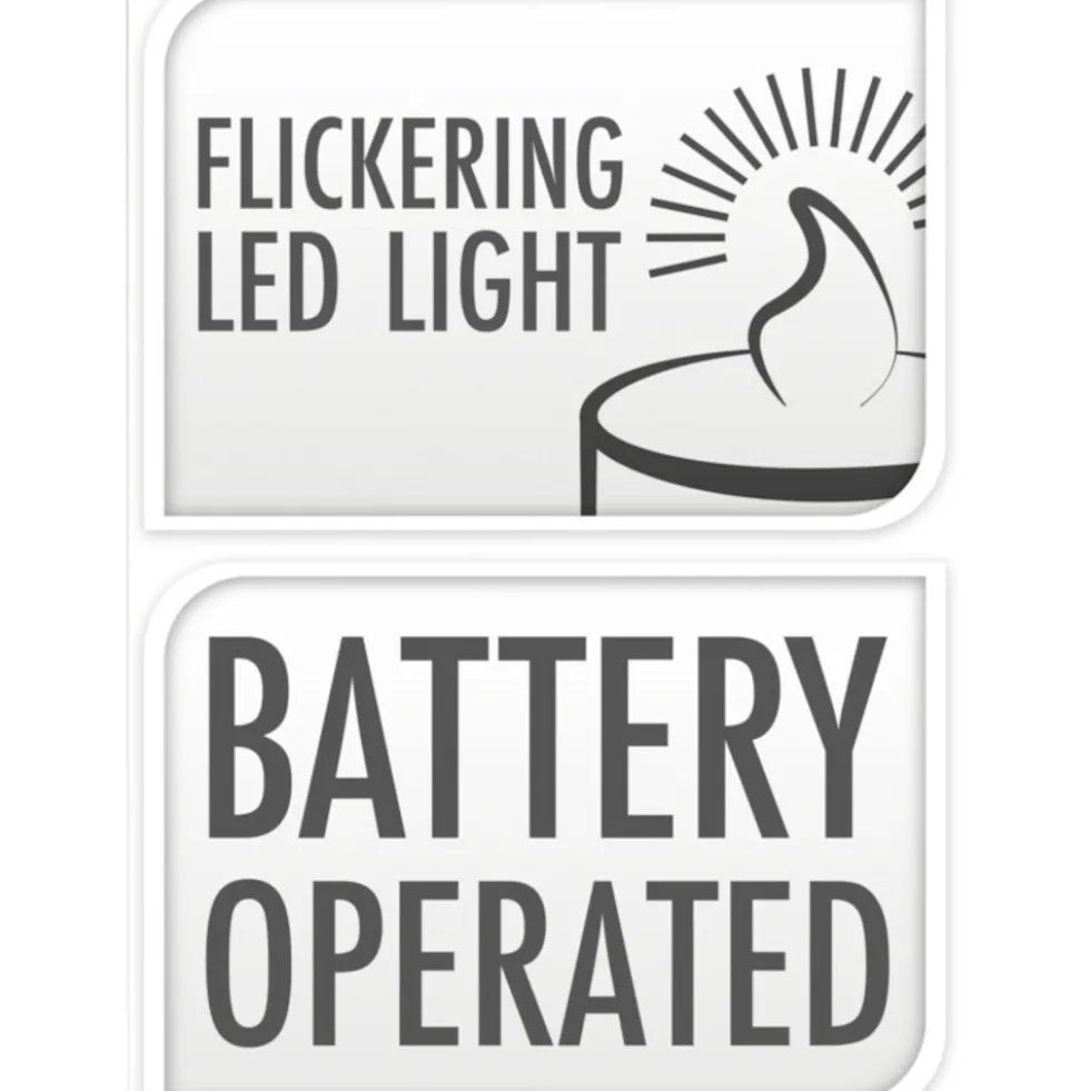 LED-Kerze Zuckerstange 29 cm