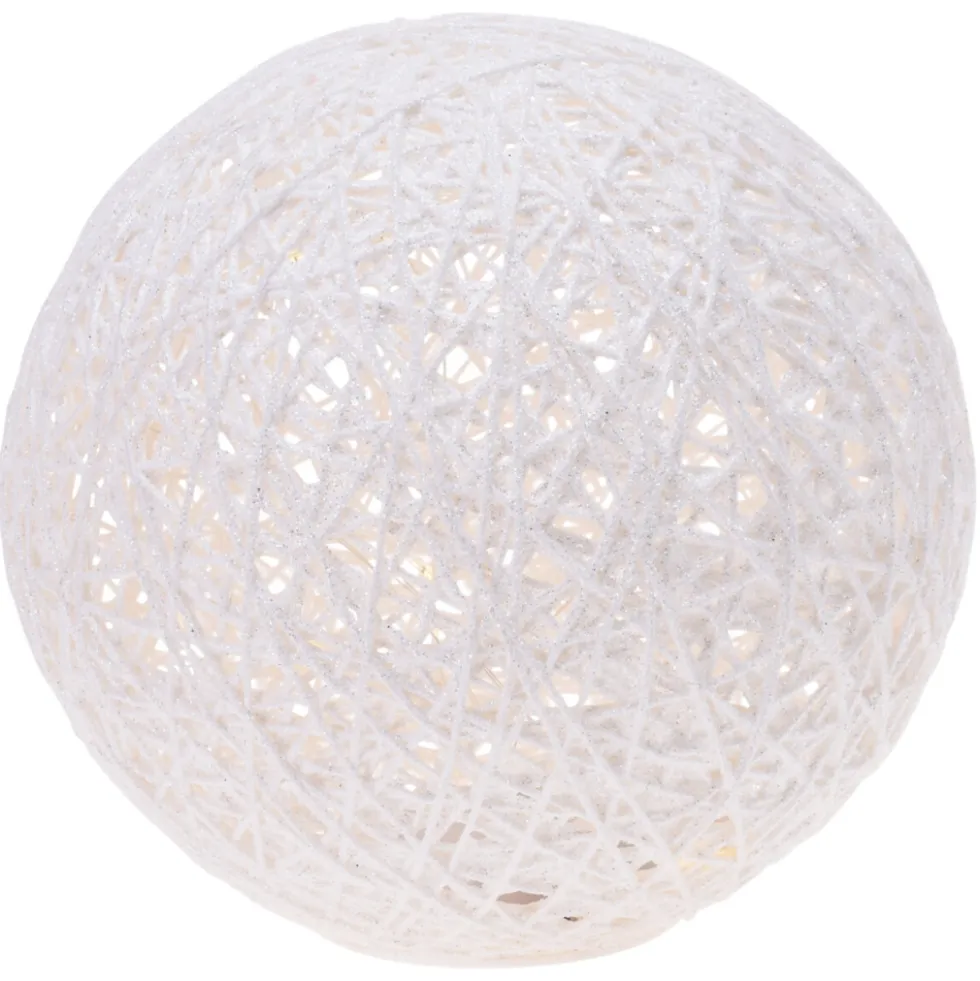 LED-Kugelleuchte 20 cm batteriebetrieben warmweiß