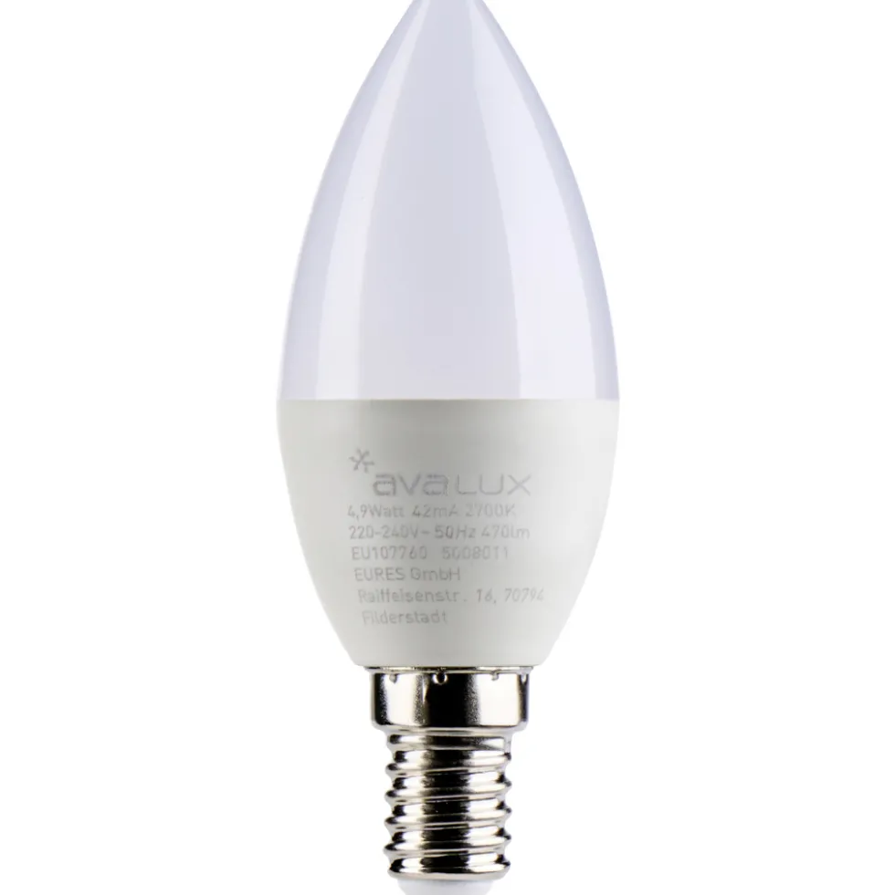 LED-Lampen-Set 3 Stück in Kerzenform 4,9 Watt und E14-Sockel