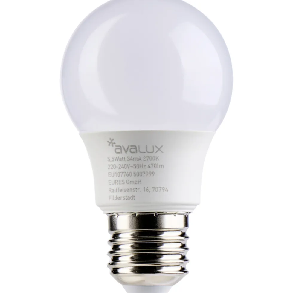 LED-Lampe 5,5 Watt dimmbar in Birnenform E27 Sockel