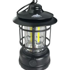 LED-Laterne "Nostalgie" schwarz mit Akku