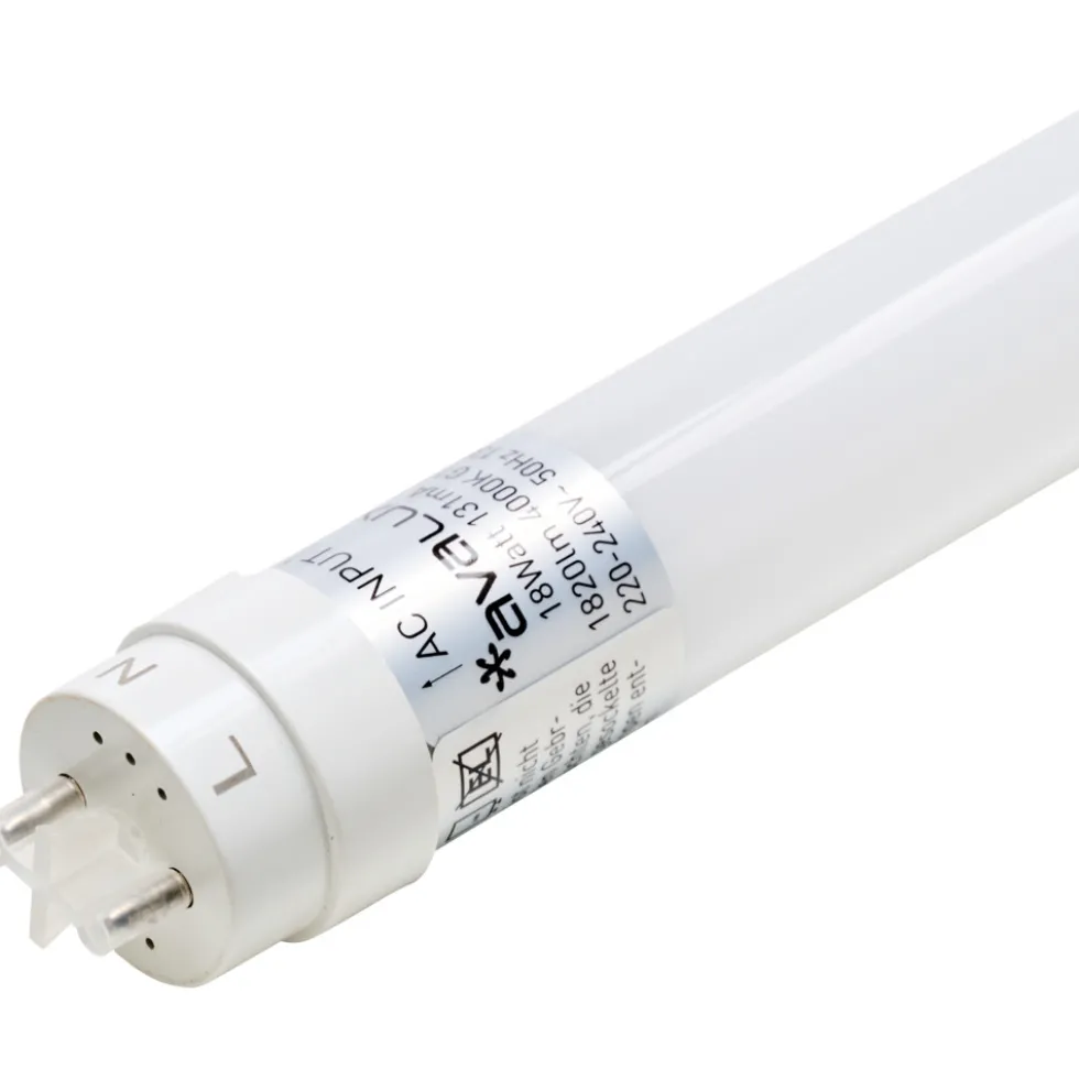 LED-Leuchtstoffröhre T8 120 cm mit G13 Sockel und neutralweiße Lichtfarbe