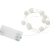 LED-Lichterkette 120 cm 10 Acrylkugeln Timerfunktion