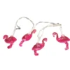 LED-Lichterkette 120 cm mit Flamingomotiv, 10 LEDs und Timerfunktion