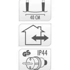 LED-Lichterkette 400 cm mit 10 Lampen