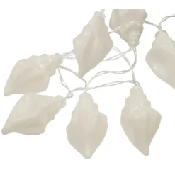 LED-Lichterkette 120 cm mit Muschelmotiv, 10 LEDs und Timerfunktion