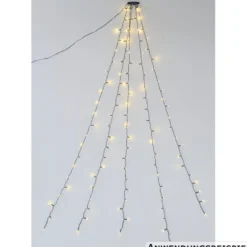 LED-Lichterkette für den Weihnachtsbaum mit 110 warmweißen LEDs