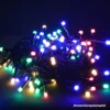 LED-Lichterkette mit 120 kaltweißem und buntem LEDs, 8 Funktionen und Timer
