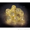 LED-Lichterkette mit 10 Silk-Kugeln Silber oder Gold