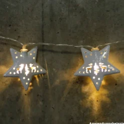 LED-Lichterkette 1,2 m mit 10 Sternen und 10 LEDs