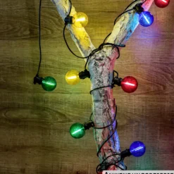 LED-Lichterkette 10 m multicolor mit 10 Birnen