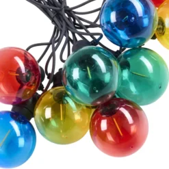 LED-Lichterkette 10 m multicolor mit 10 Birnen