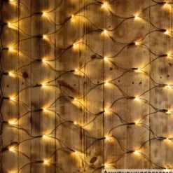 LED-Lichternetz 2 x 1 m mit 160 LEDs warmweiß