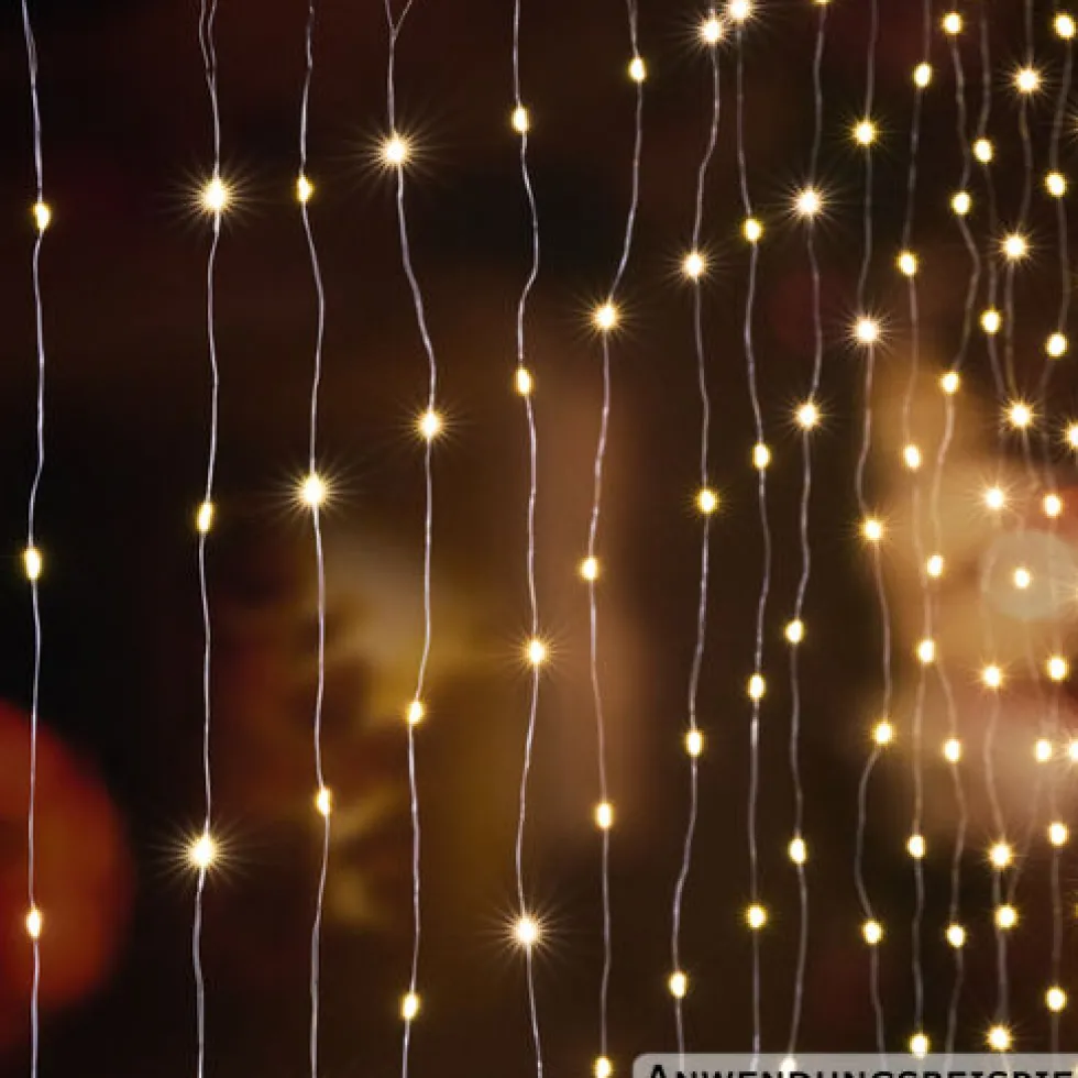 LED-Lichtervorhang mit 400 Mini-LEDs
