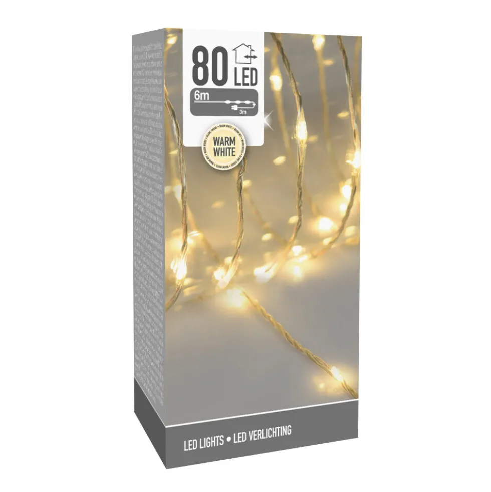LED-Lichtschlauch 9 m mit 80 warmweißen LEDs