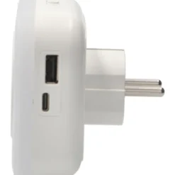 LED-Nachtlicht 3-in-1 mit Dämmerungssensor USB-C USB-A