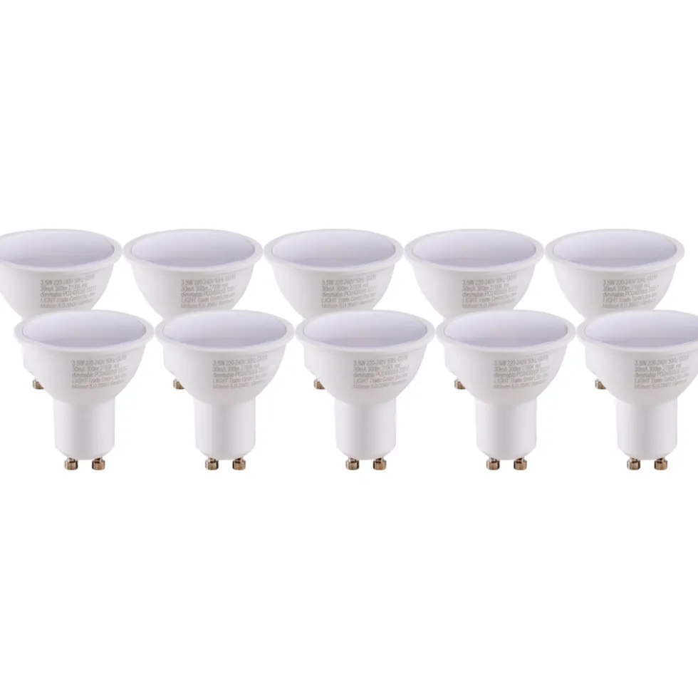 LED-Reflektorlampe 3,5 Watt GU10, 10 Stück