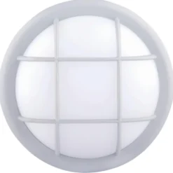 LED-Rundleuchte Kunststoff 12 W mit Schutzgitter IP54