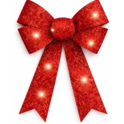 LED-Schleife rot 22 x 5 x 31 cm