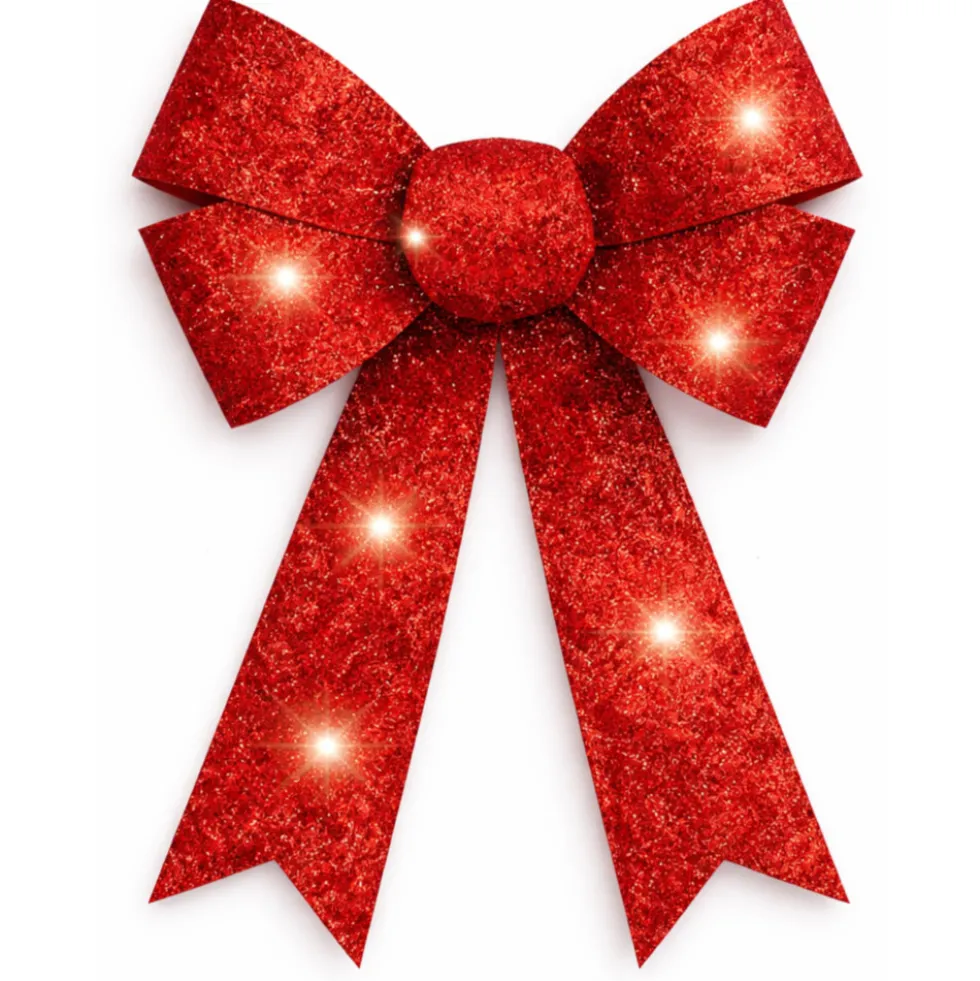 LED-Schleife rot 22 x 5 x 31 cm