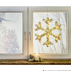 LED Schneeflocke 50 LEDs ⌀ 50 cm Farbauswahl