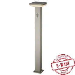 LED-Solarbodenleuchte eckig 80 cm mit Bewegungsmelder und Bodenspieß B-Ware