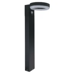 LED-Solarbodenleuchte rund 50 cm mit Bewegungsmelder und Bodenspieß