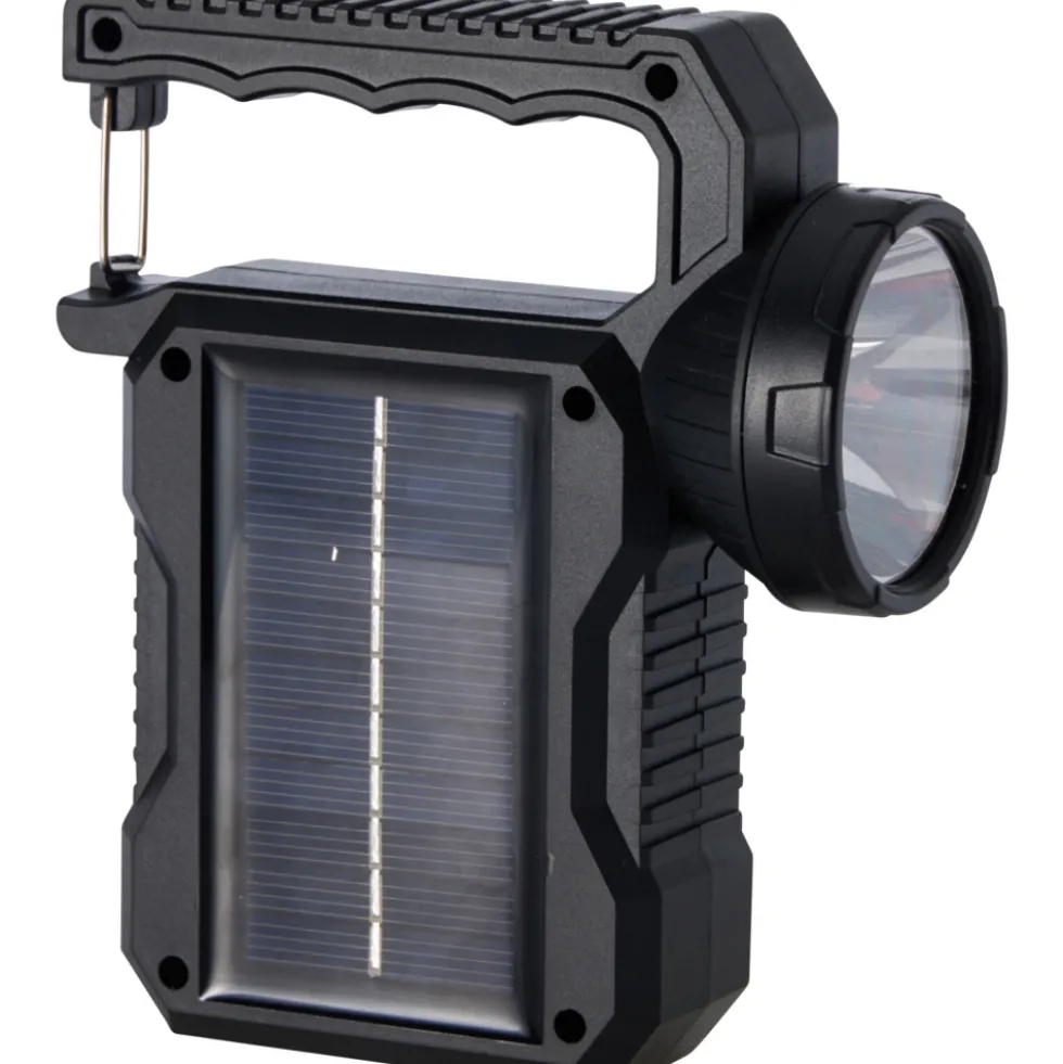 LED-Solar-Campinglampe mit USB-Aufladung