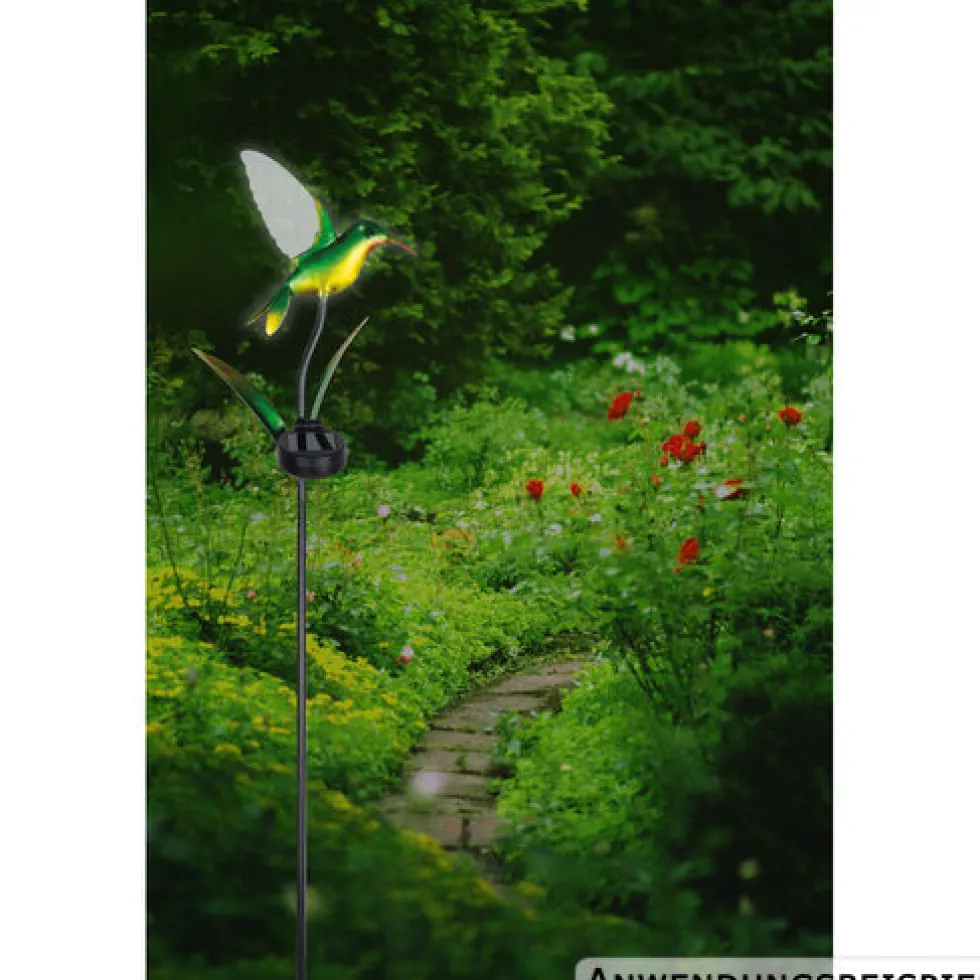 LED-Solar-Gartenstecker "Kolibri" 91 cm