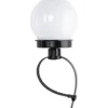 LED-Solarkugelleuchte Ø 10 cm mit Balkonhalterung