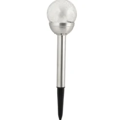 LED Solarkugelleuchte 8 cm mit 1 LED warmweiß und 1 LED