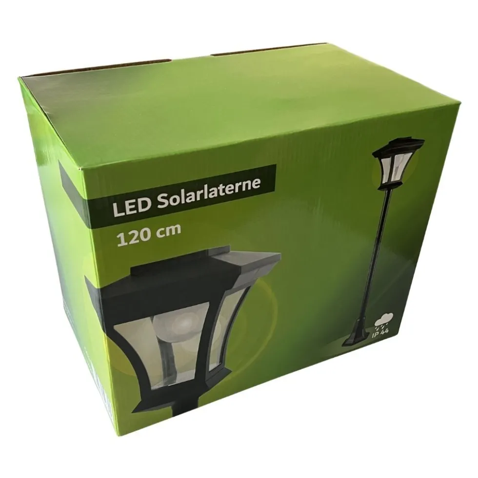 LED-Solarlaterne 120 cm aus Kunststoff