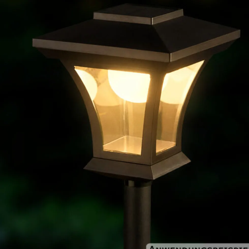 LED-Solarlaterne 120 cm aus Kunststoff