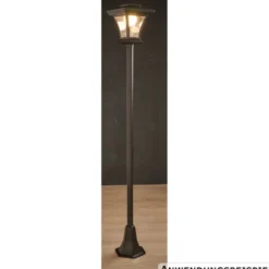 LED-Solarlaterne 180 cm mit Befestigungsmaterial