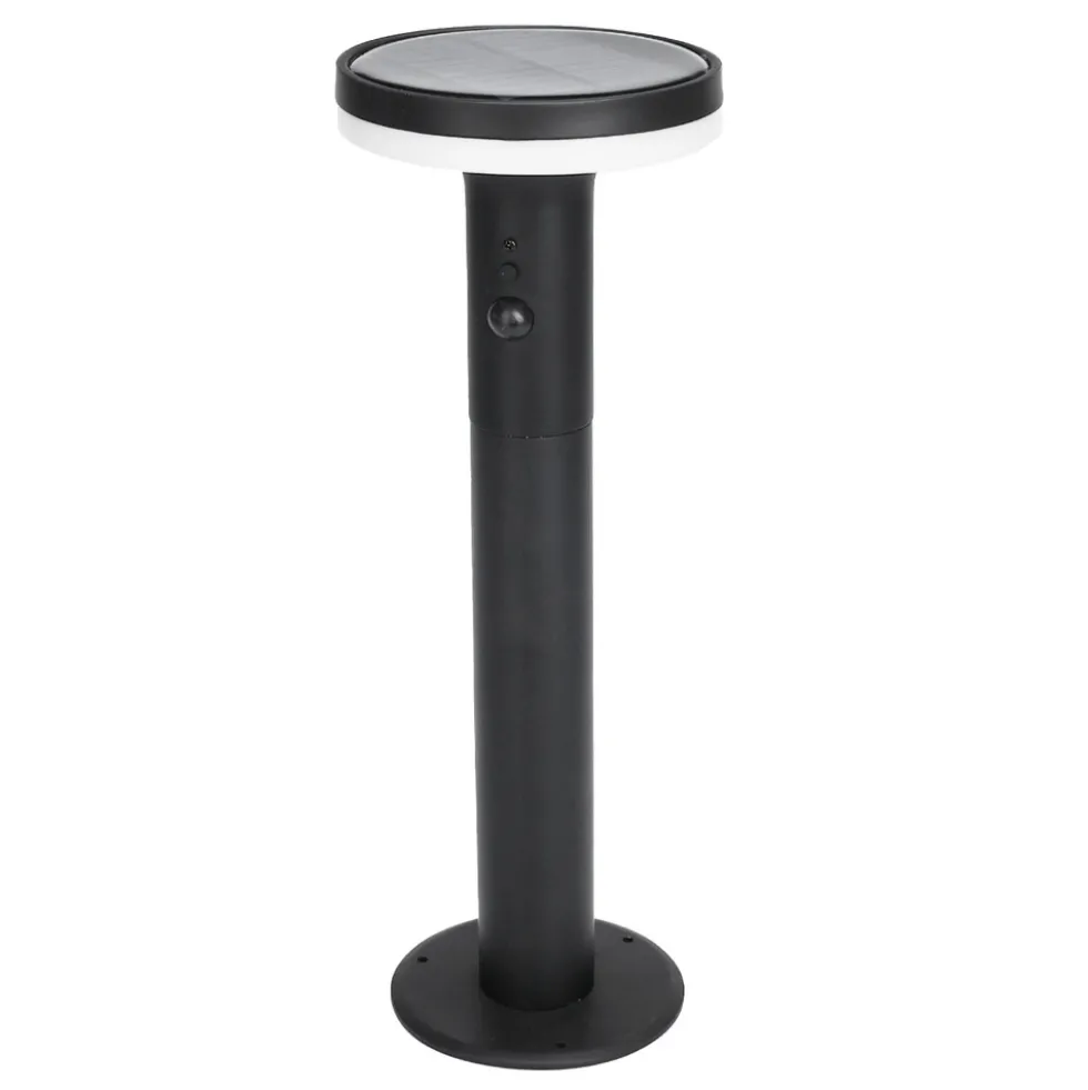 LED-Solarleuchte rund mit Bewegungsmelder