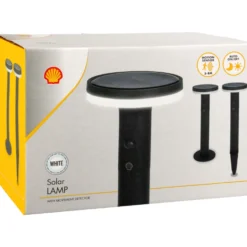 LED-Solarleuchte rund mit Bewegungsmelder