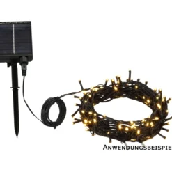 LED-Solar-Lichterkette 240 LEDs warmweiß