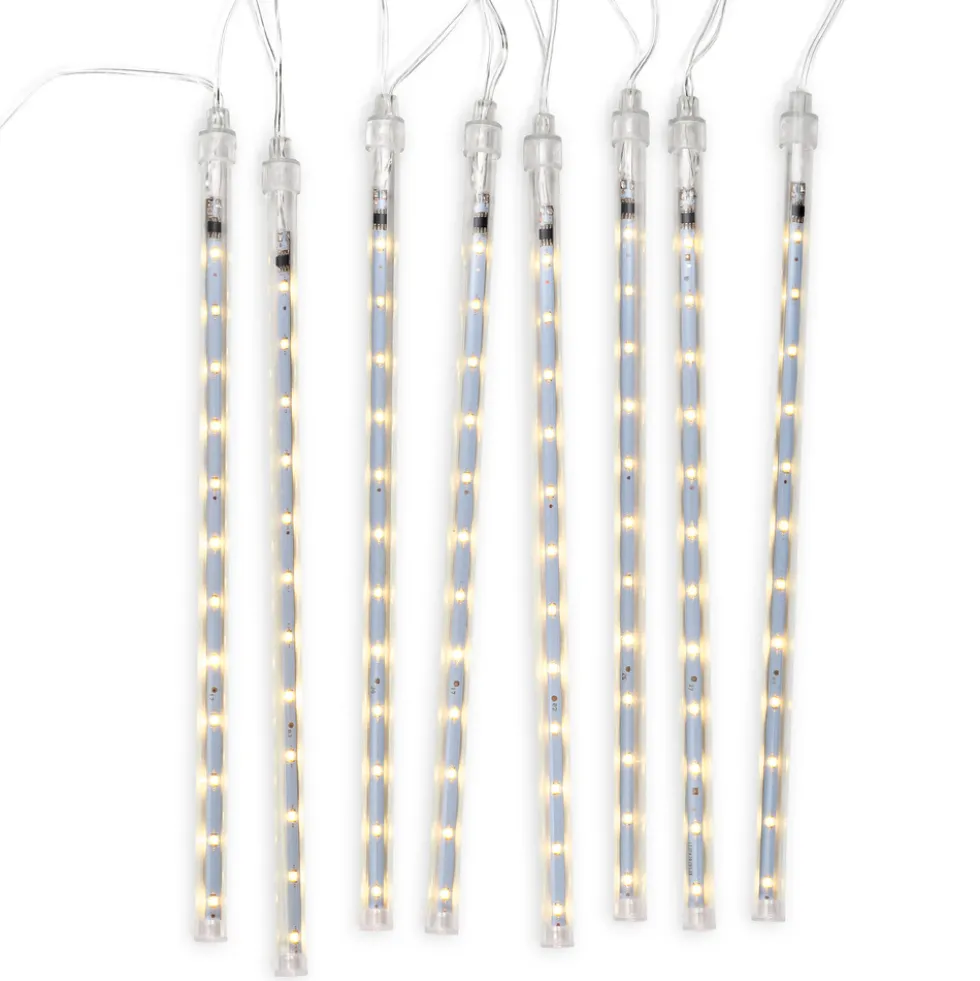 LED-Solar Lichterkette Meteor 192 LED warmweiß