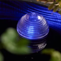 LED Solar Schwimmkugel Ø 8 cm aus Kunststoff mit Farbwechsel