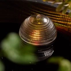 LED Solar Schwimmkugel Ø 8 cm aus Kunststoff mit Farbwechsel