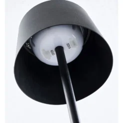 LED-Solar-Standleuchte 120 cm Metall schwarz