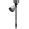 LED-Solarstrahler in Silber