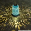 LED-Solar-Tischlampe "Mandela" blau