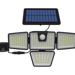 LED-Solar-Wandleuchte mit Bewegungssensor