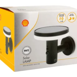 LED Solar Wandleuchte rund mit Bewegungsmelder