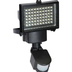 LED-Solar-Wandlicht 60 LEDs BWM schwarz